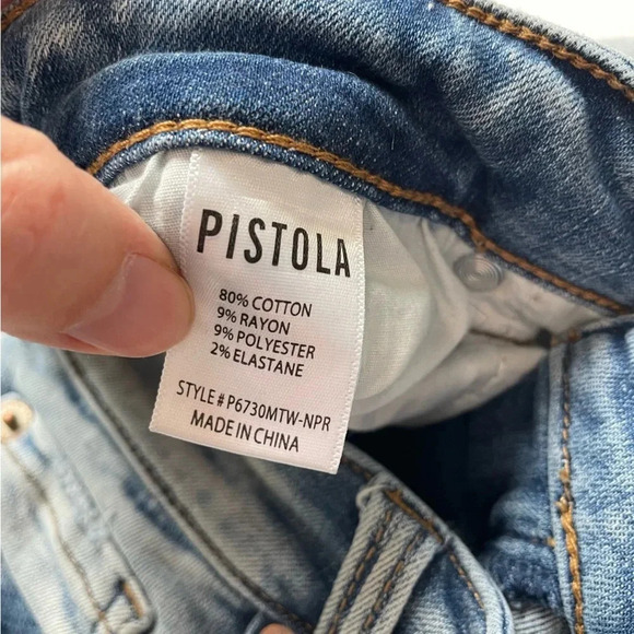 PISTOLA Arielle Skinny Scissor Cut Hem Jean Size 28 - Picture 5 of 12